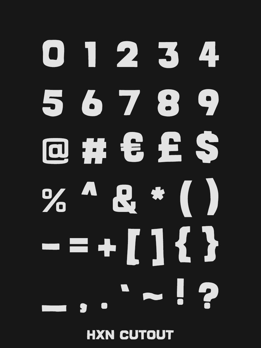 HXN - Typeface product image (6)