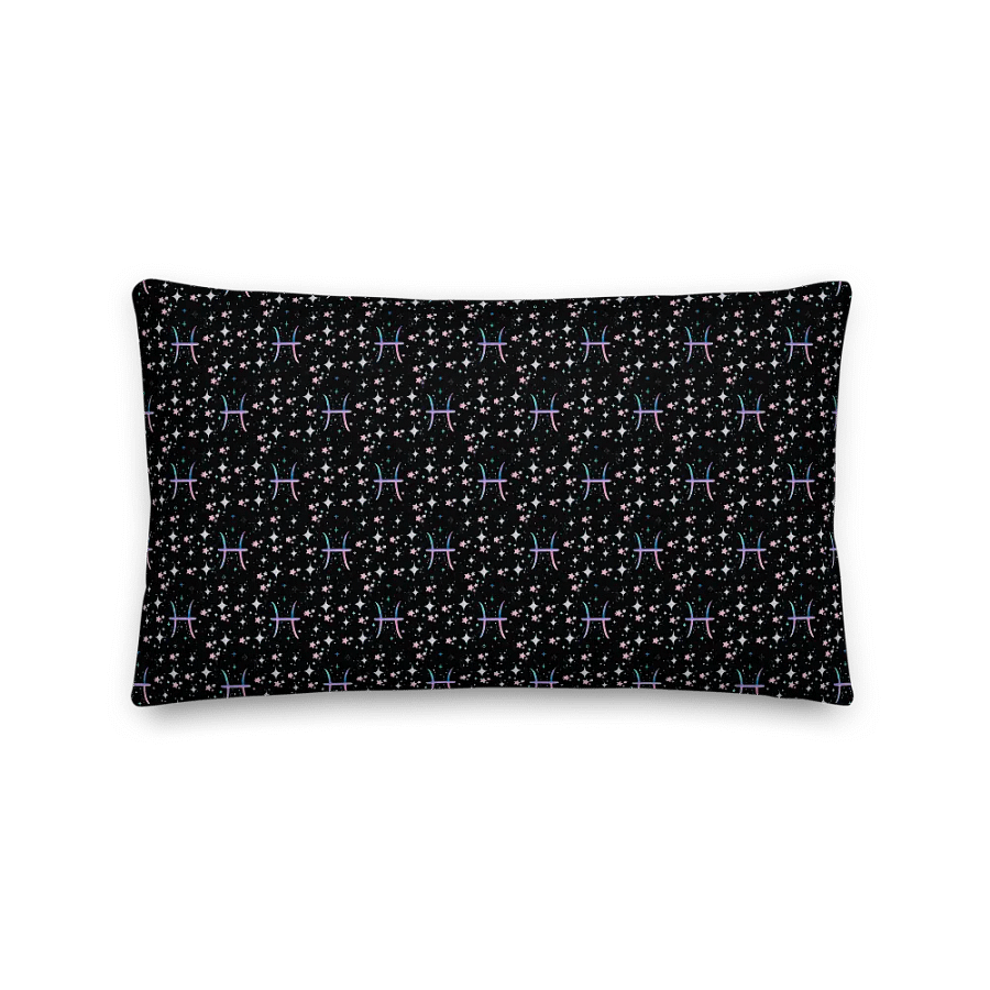 Pisces, Pastel Pisces Glyph, Pillow product image (5)