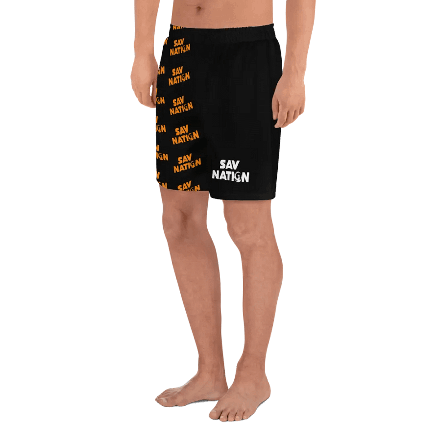 Orange Sav Nation Printed Shorts product image (4)