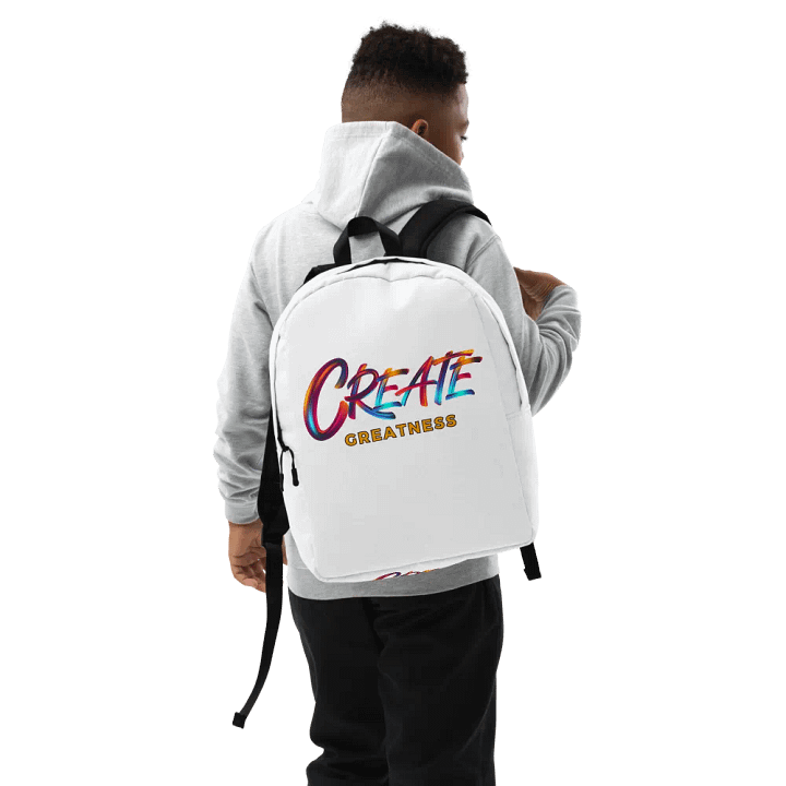 Create Greatness Large Print Backpack product image (2)