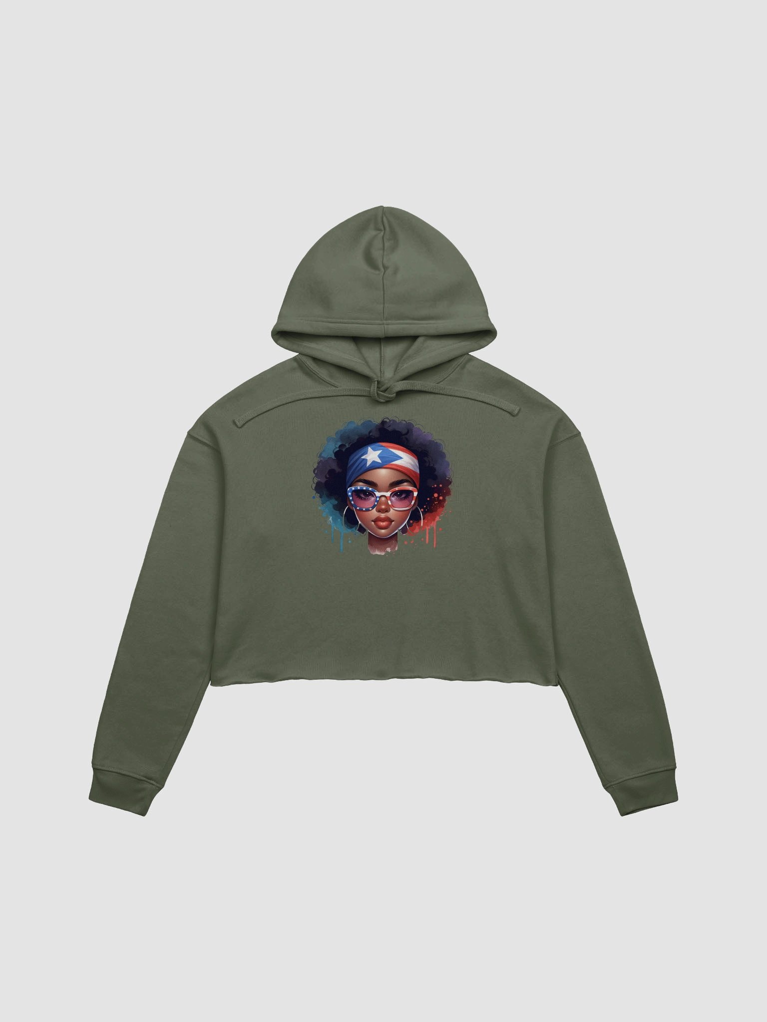Puerto Rico Stars and Stripes Afro Hoodie product image (2)