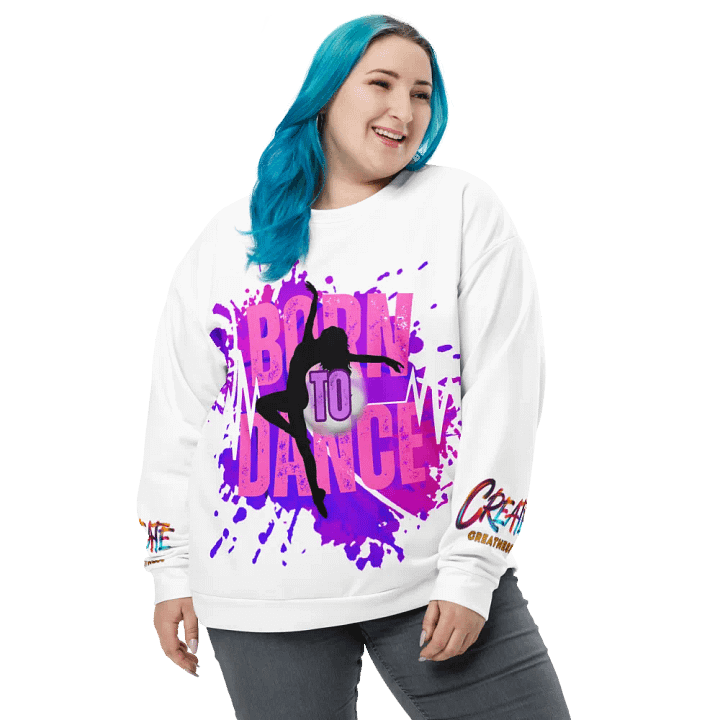 Born to Dance Her Silhouette Vibrant Visionary All-Over Print Sweatshirt product image (1)