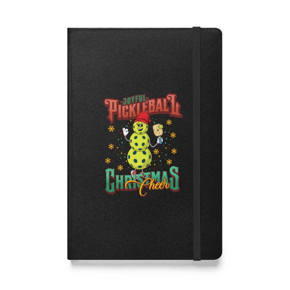 Joyful Pickleball Christmas Cheer Snowman Hardcover Notebook product image (1)