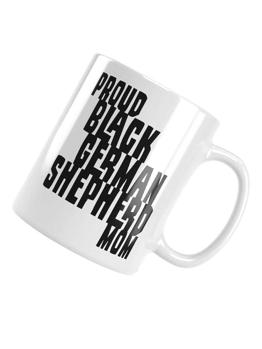 Proud Black German Shepherd Mom Small Mug For GSD Lovers product image (3)