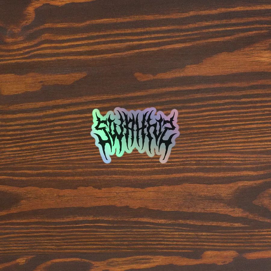 Heavy Metal Holographic Sticker product image (3)