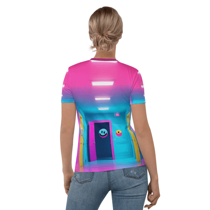 Happy Hallway Smiley Tee - Retro Pop Art Print product image (2)