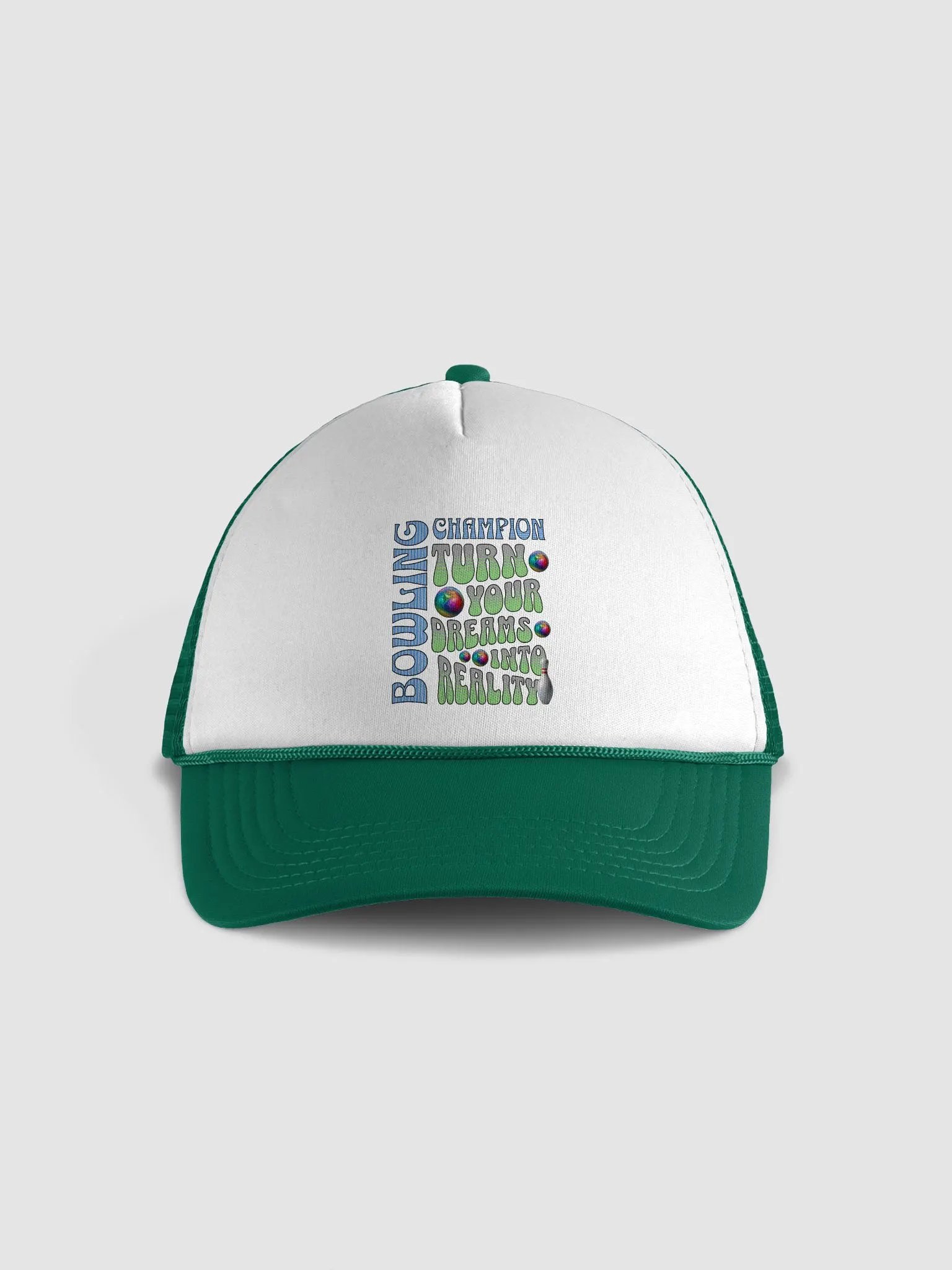 Champion Turn Your Dreams Into Reality Bowling Champion Trucker Hat product image (5)