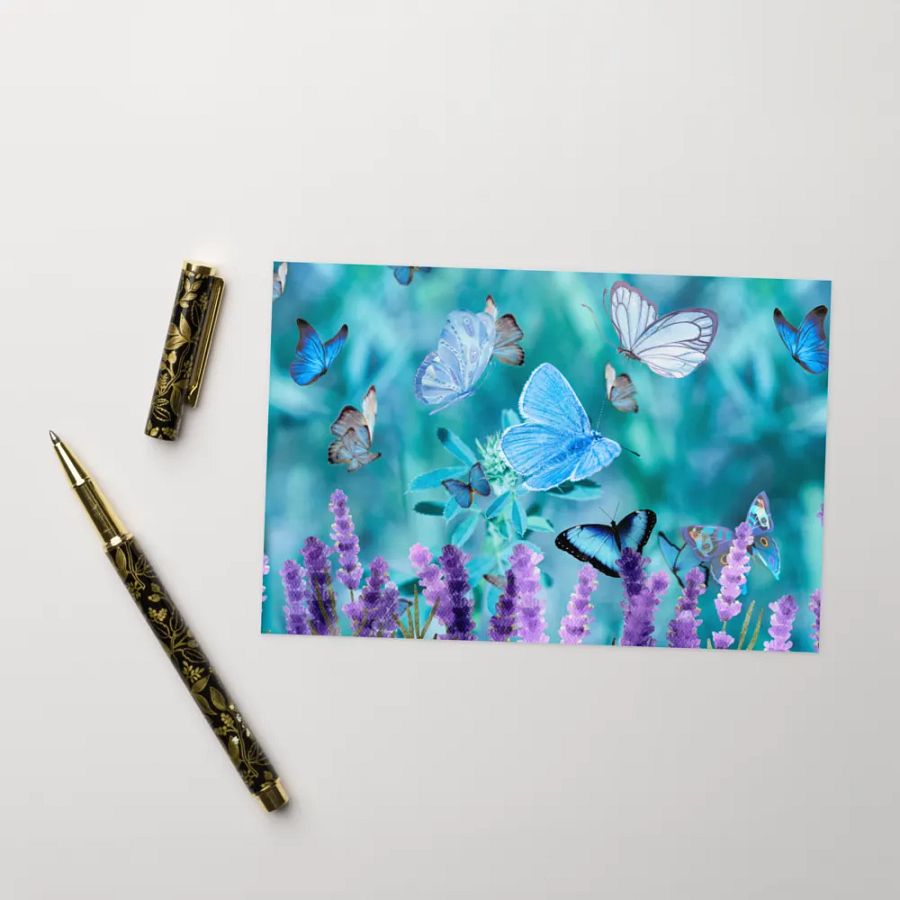 Fluttering butterfly Greeting Card perfect for any occasion birthday get well product image (8)