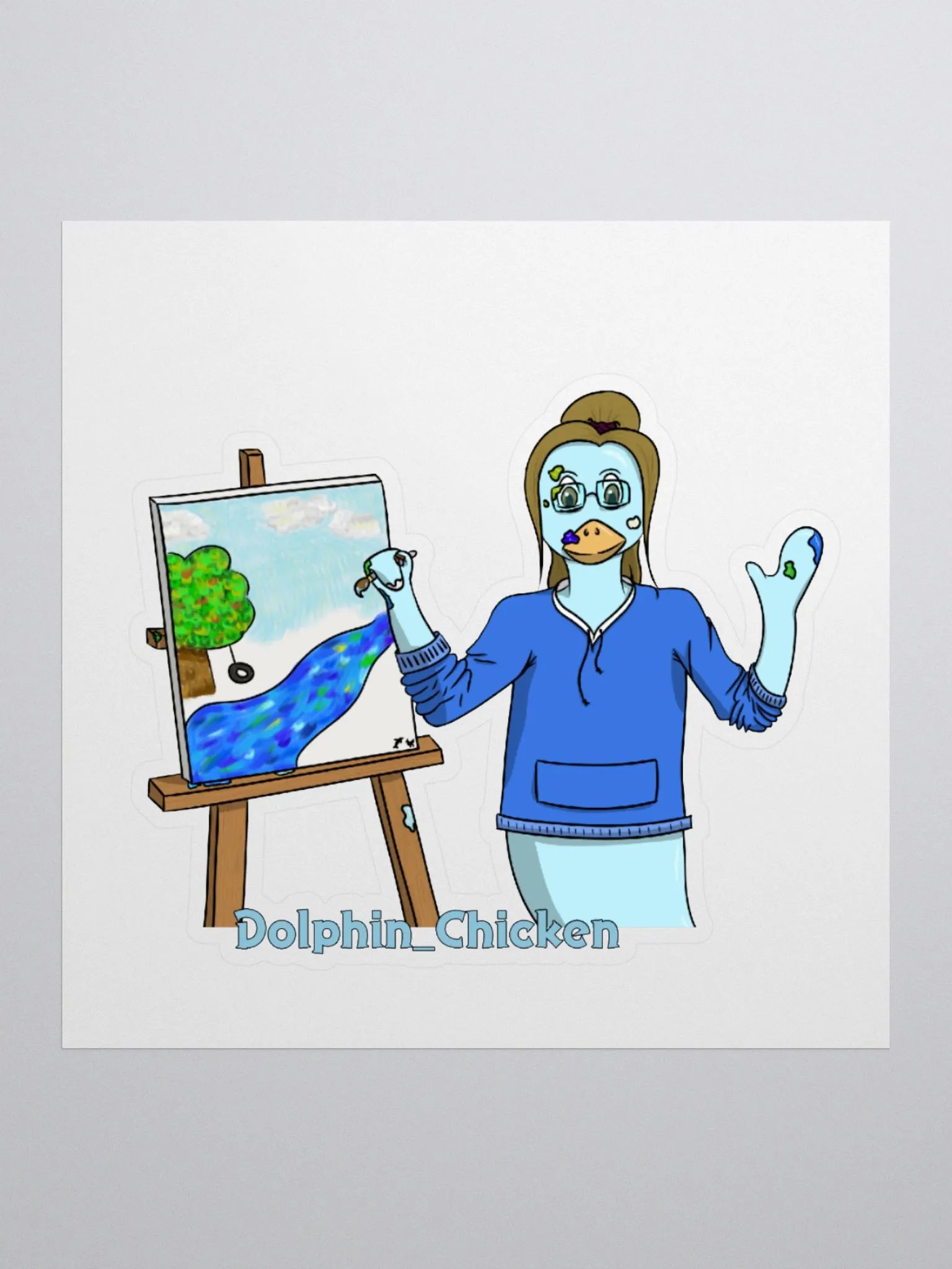 Dolphin's DC Painting Sticker product image (1)