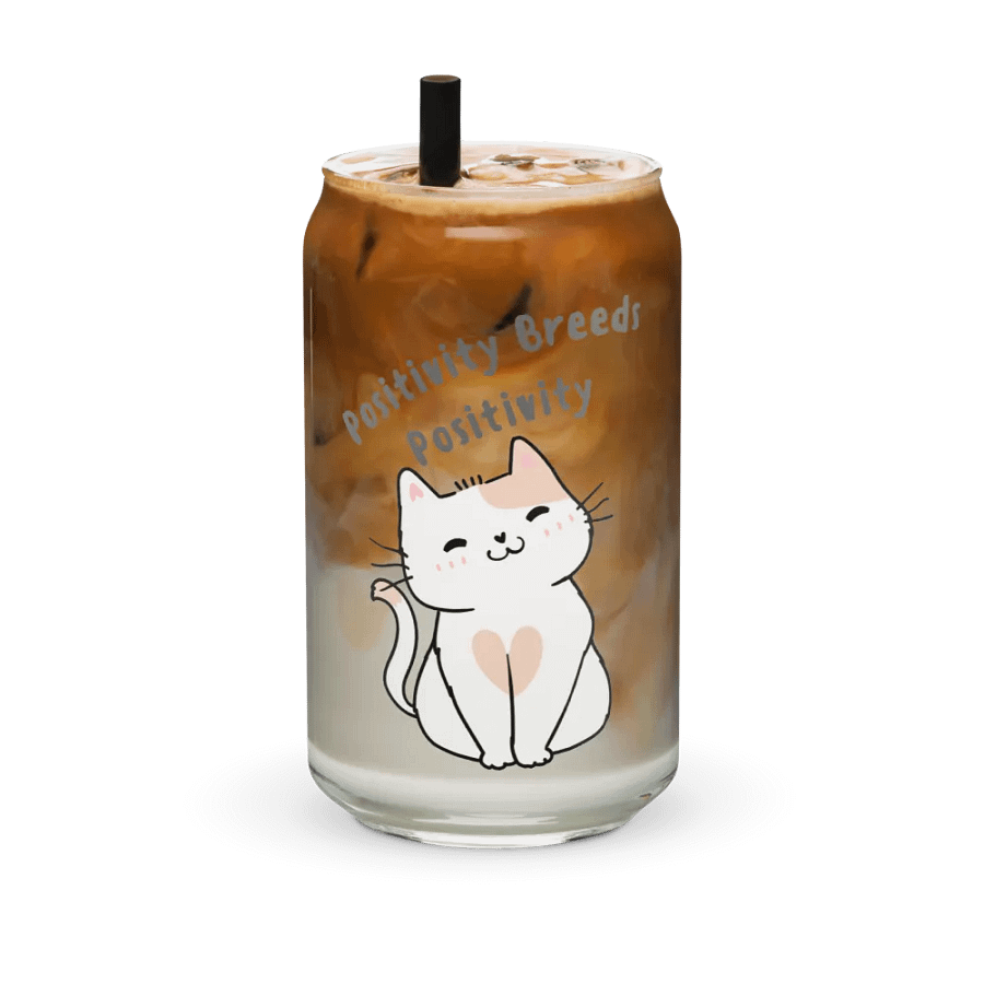 Smiling Cat Positivity Glass product image (36)