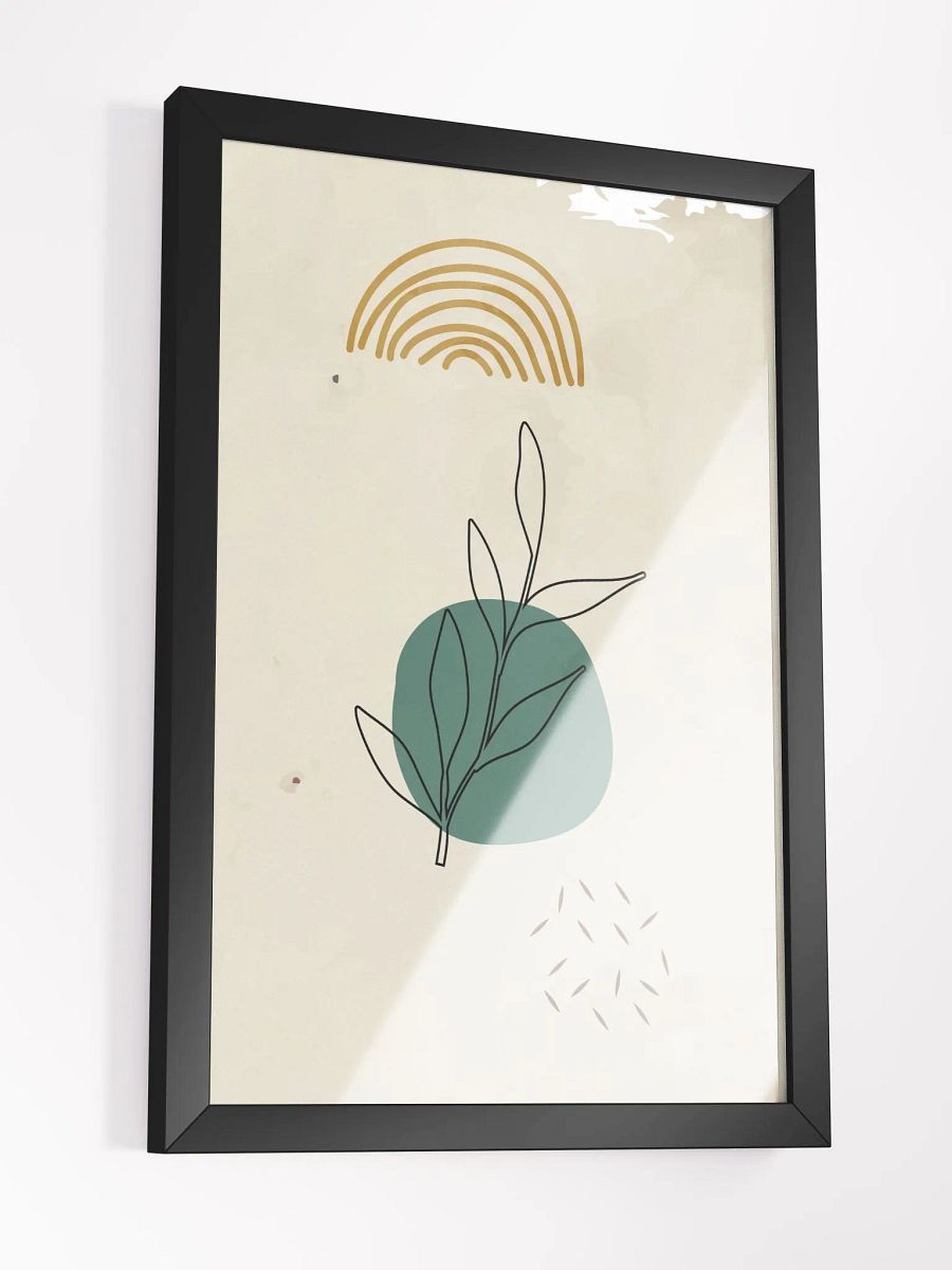 Modern Leaves Framed Art Print product image (14)