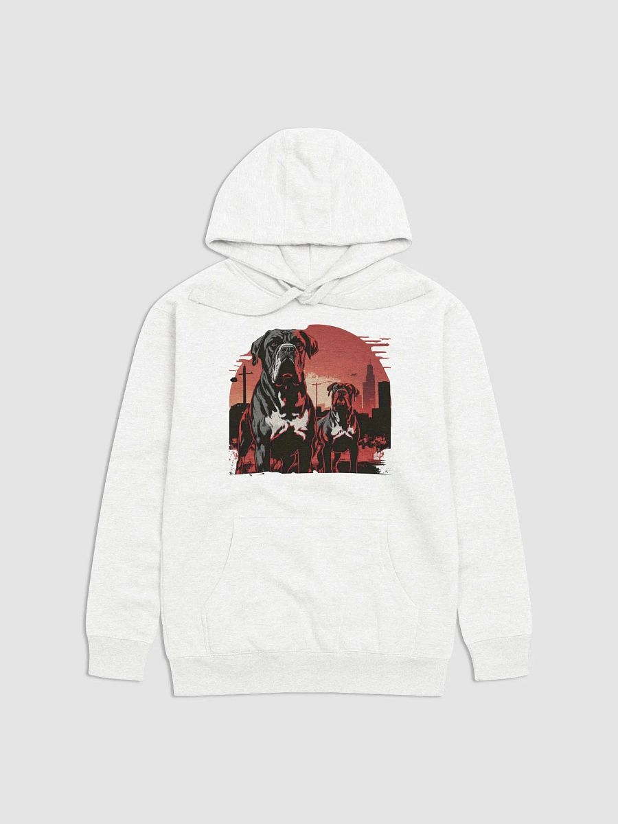Retro Red Two Standing Pitbull Hoodie product image (3)