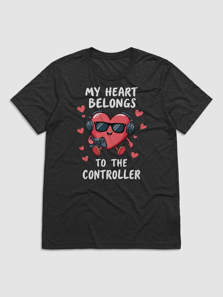 My Heart Belongs to the Controller - Funny Valentine's Gamer T-Shirt product image (11)