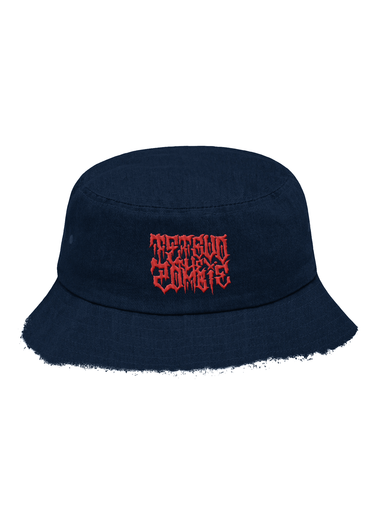 Inked Up IVAxTETSUO Capstone Distressed Denim Bucket Hat product image (2)