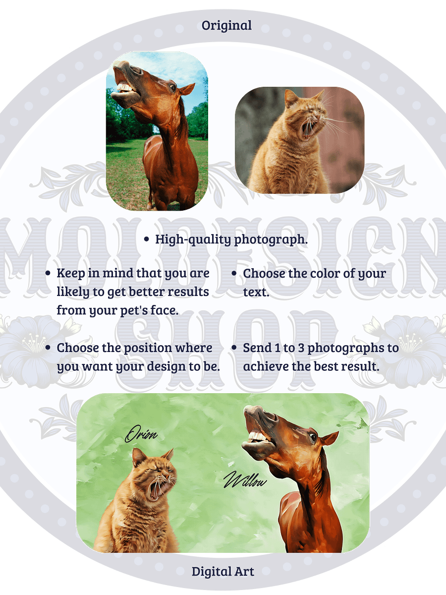 YOUR BEST FRIENDS! / DESK MAT WITH PERSONALIZED NAME / 15,5" x 31,5" product image (5)