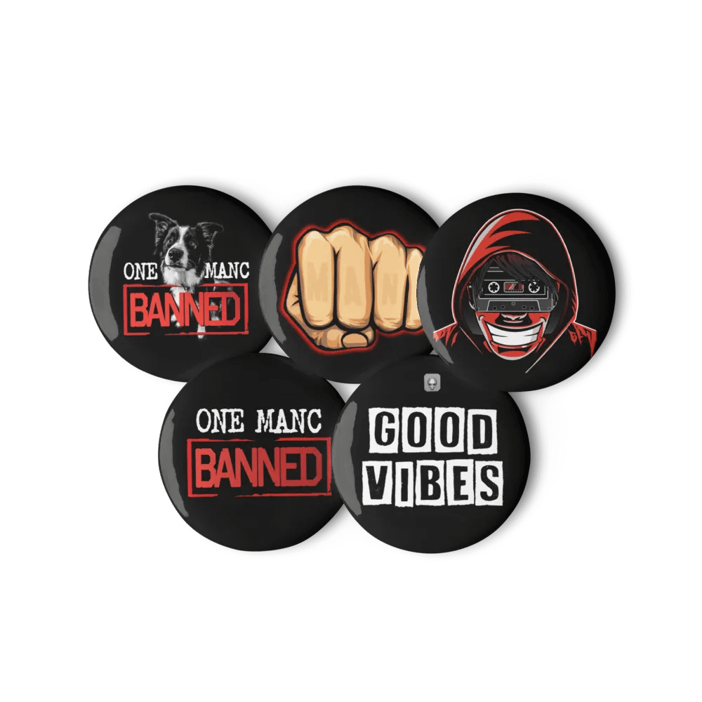 One Manc Banned - Pin Badges product image (1)