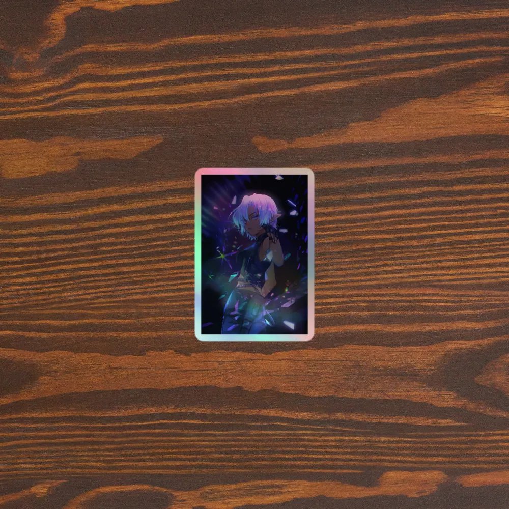 Aaiza K-pop Illustration Holo Sticker product image (3)