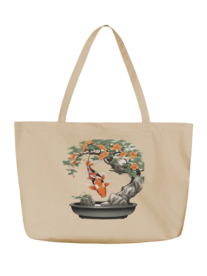 Koi Serenity Organic Tote Bag product image (2)
