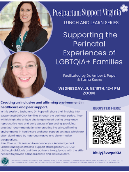 Professional Training: Supporting the Perinatal Experiences of LGBTQIA+ Families product image (1)