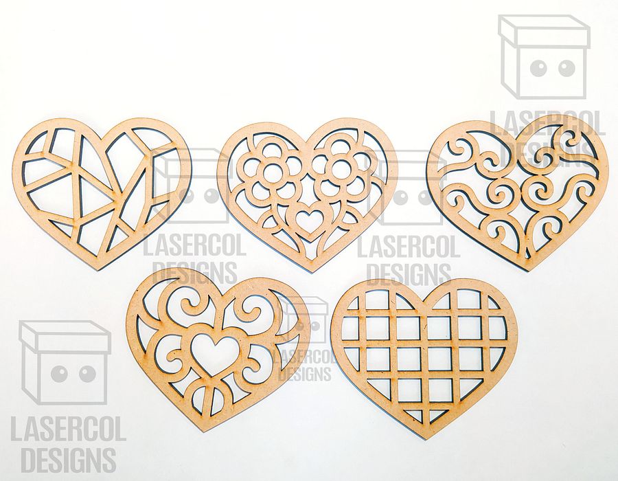 Hearts Set 1 - Laser Cut Files product image (6)