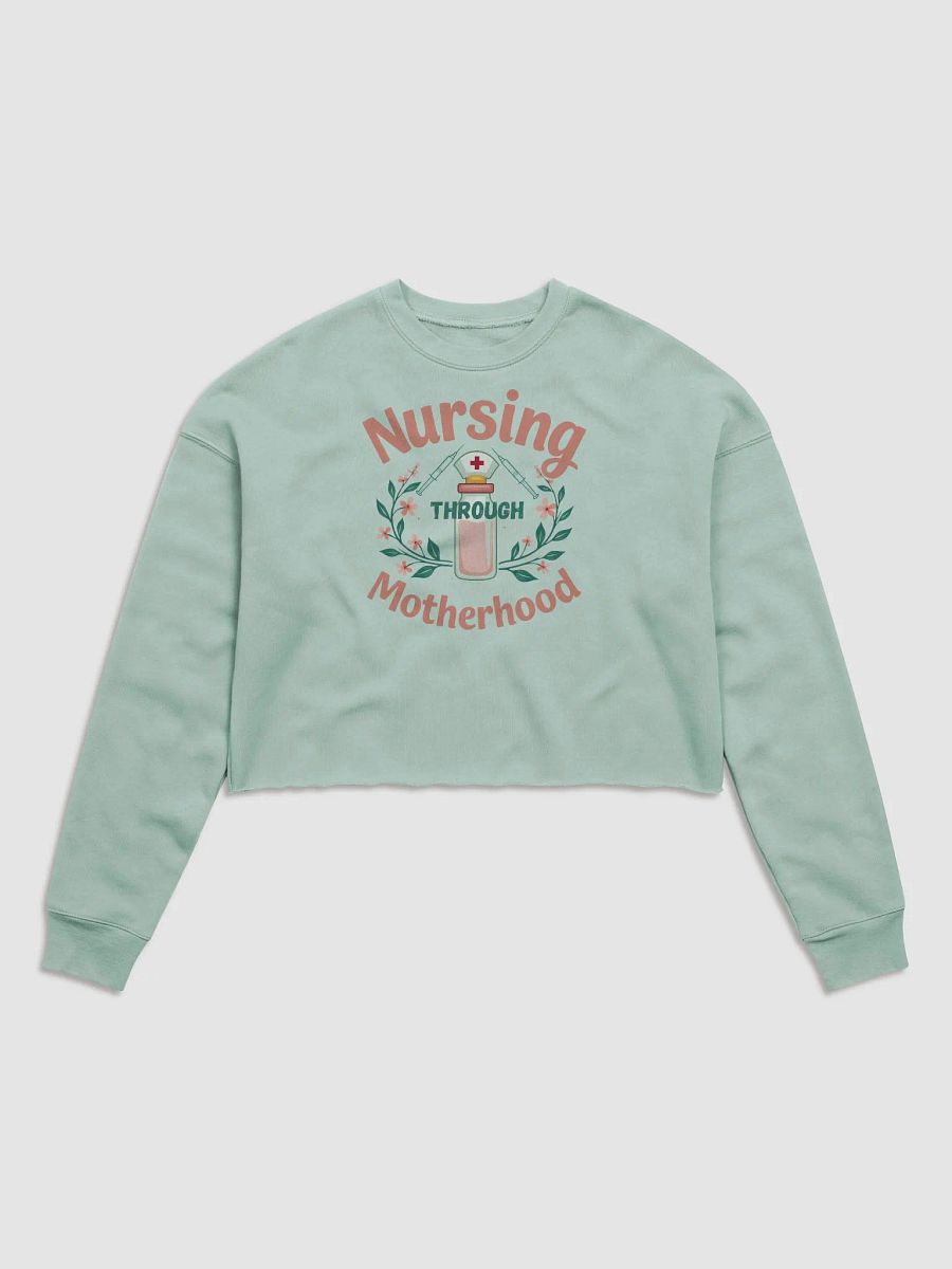 Nurse Mom Fleece Crop Sweatshirt product image (2)