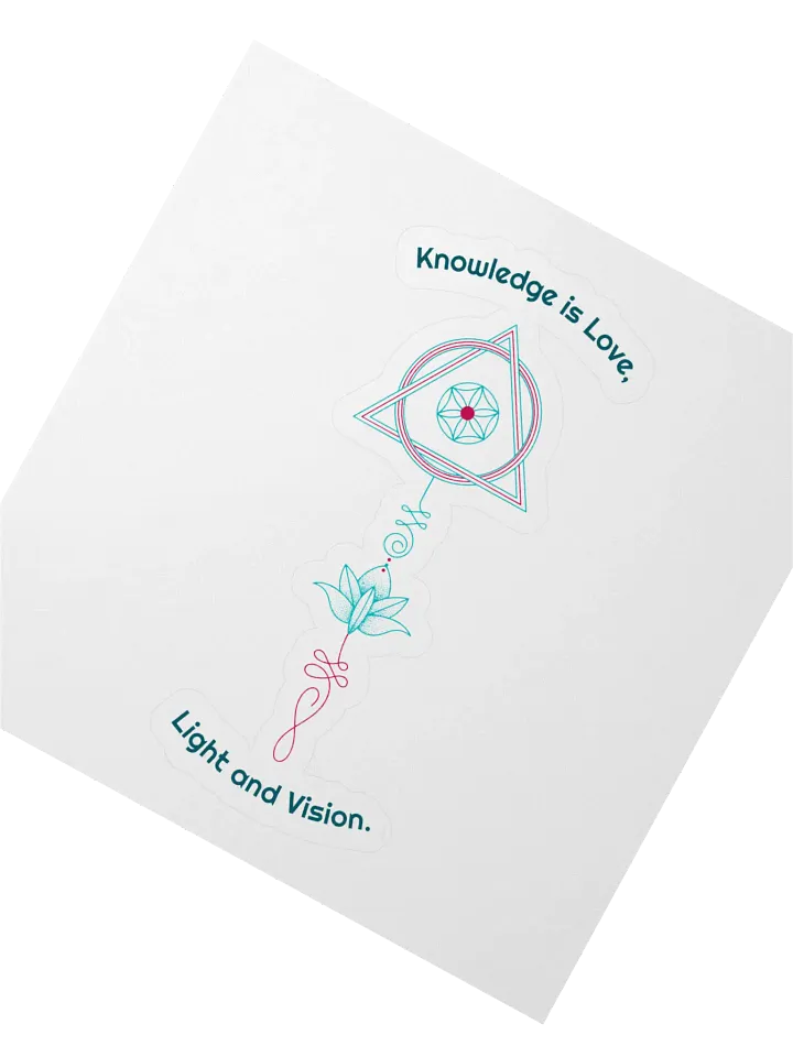 Knowledge is Love Geometric Mandalas Sticker product image (2)
