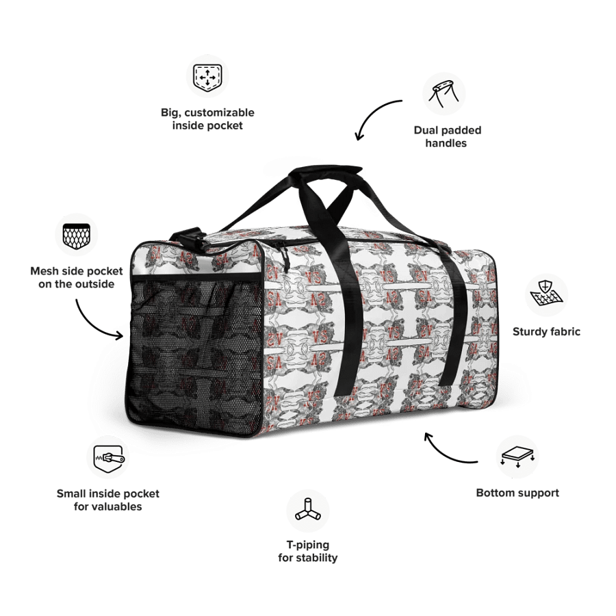 Crow vs Lion Duffel Bag product image (7)