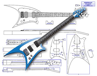 Super King 6 String Electric Guitar Plan product image (1)