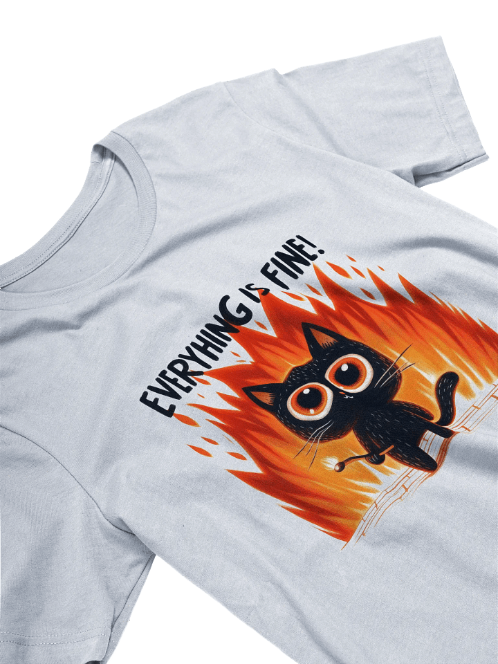 Flame Cat 'Everything is Fine' T-Shirt product image (2)