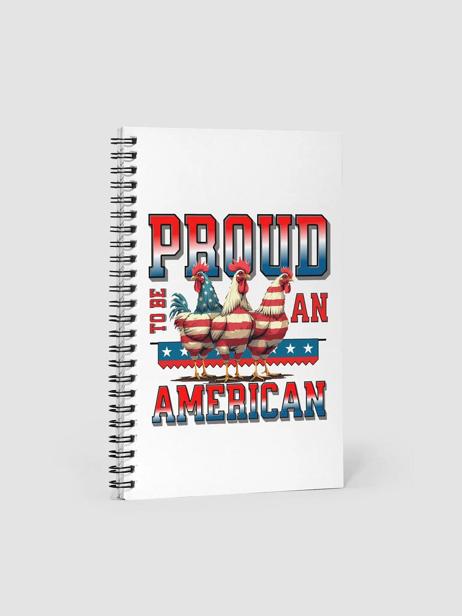 Proud To Be An American Rooster Spiral Notebook product image (2)