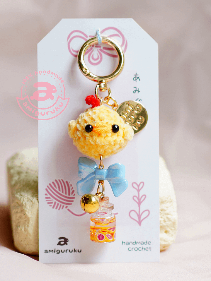 Cute Yellow Chick - Keychain product image (1)
