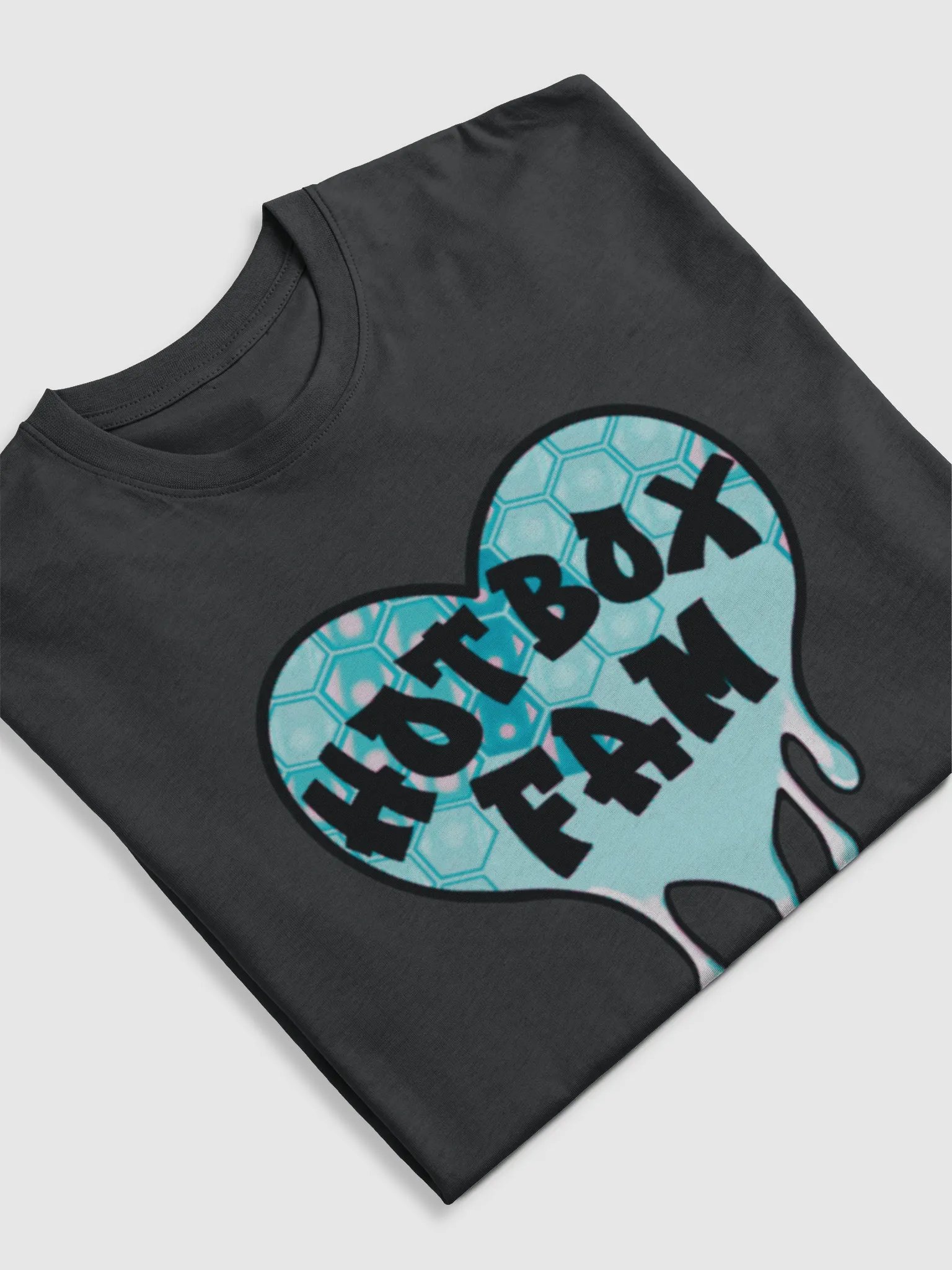 HOT BOX FAM PALE BLUE HONEY COMB TEE product image (29)