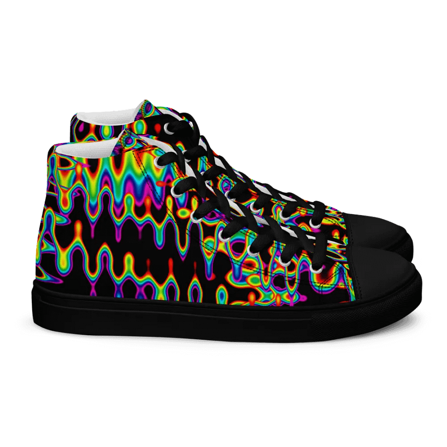 rainbows melt High Top canvas shoes (womens) product image (6)