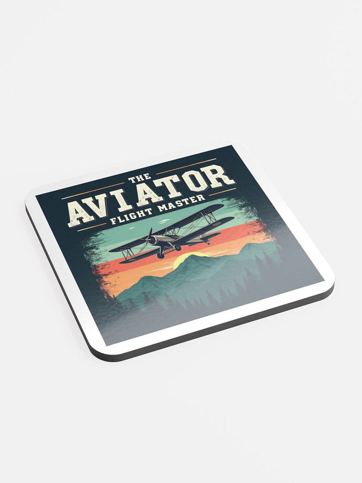 Sunset Aviator Glossed Cork Coaster product image (2)