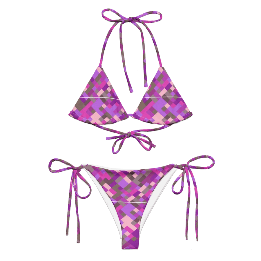 Colorful Mosaic Pattern Design String Bikini - v4 product image (1)