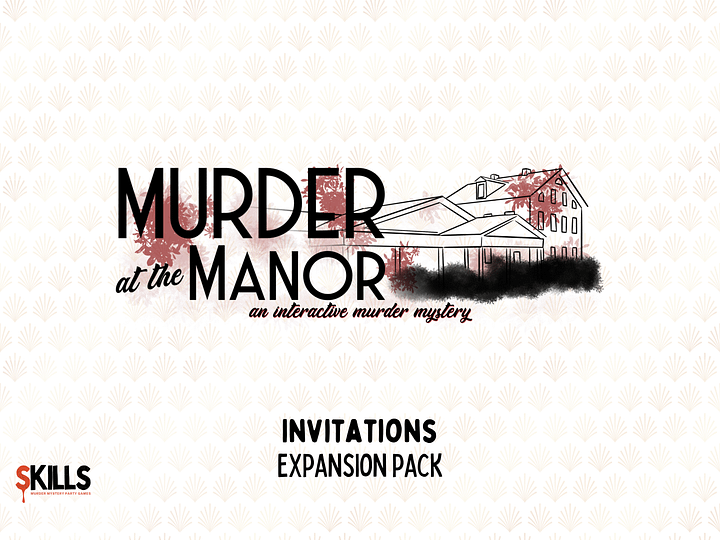 Murder at the Manor - A 1920s Speakeasy Murder Mystery - Invitations Add-On product image (1)