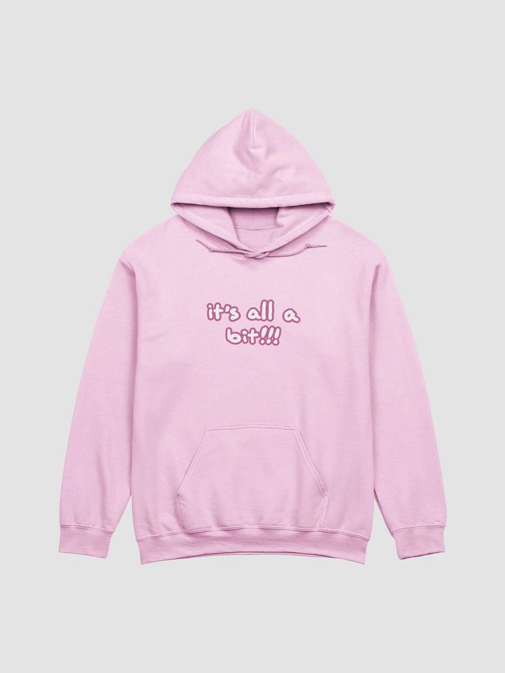 “It’s all a bit!!!” (lined design, #CB6398) classic hoodie product image (38)