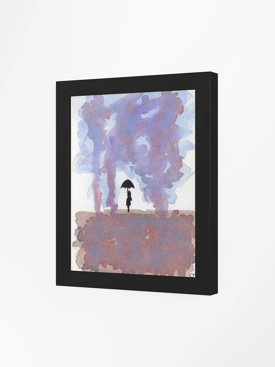 The Rain: Watercolor Landscape Framed Poster product image (3)