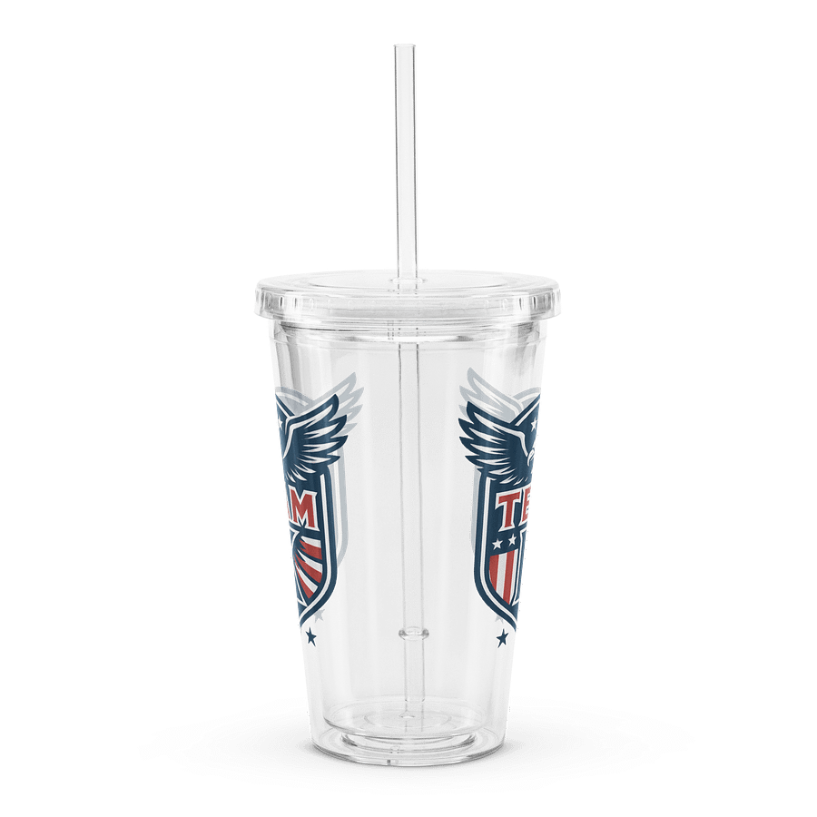 Team K USA Clear Plastic Tumbler product image (3)