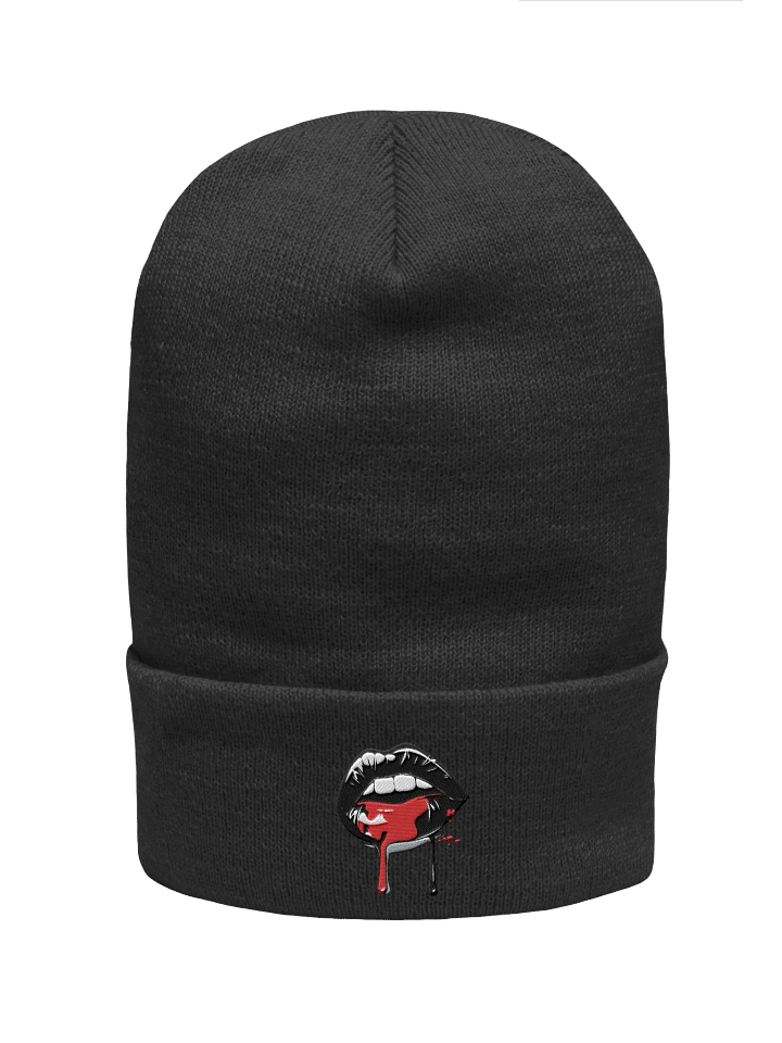 Bleeding Lips Embroidered Beanie product image (2)