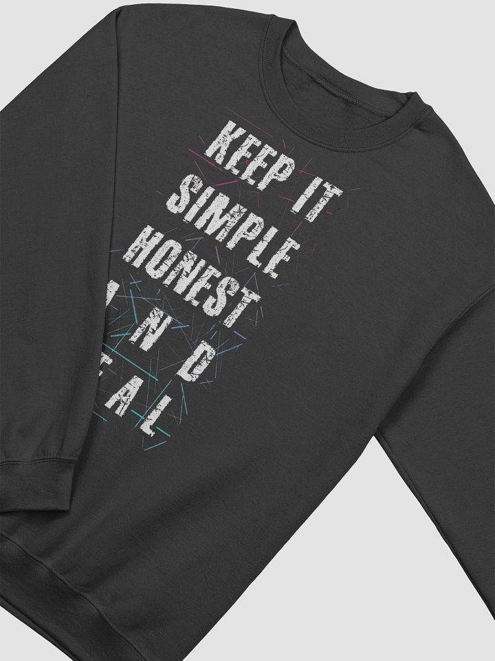 Honest & Real Distressed Crewneck Sweatshirt product image (2)