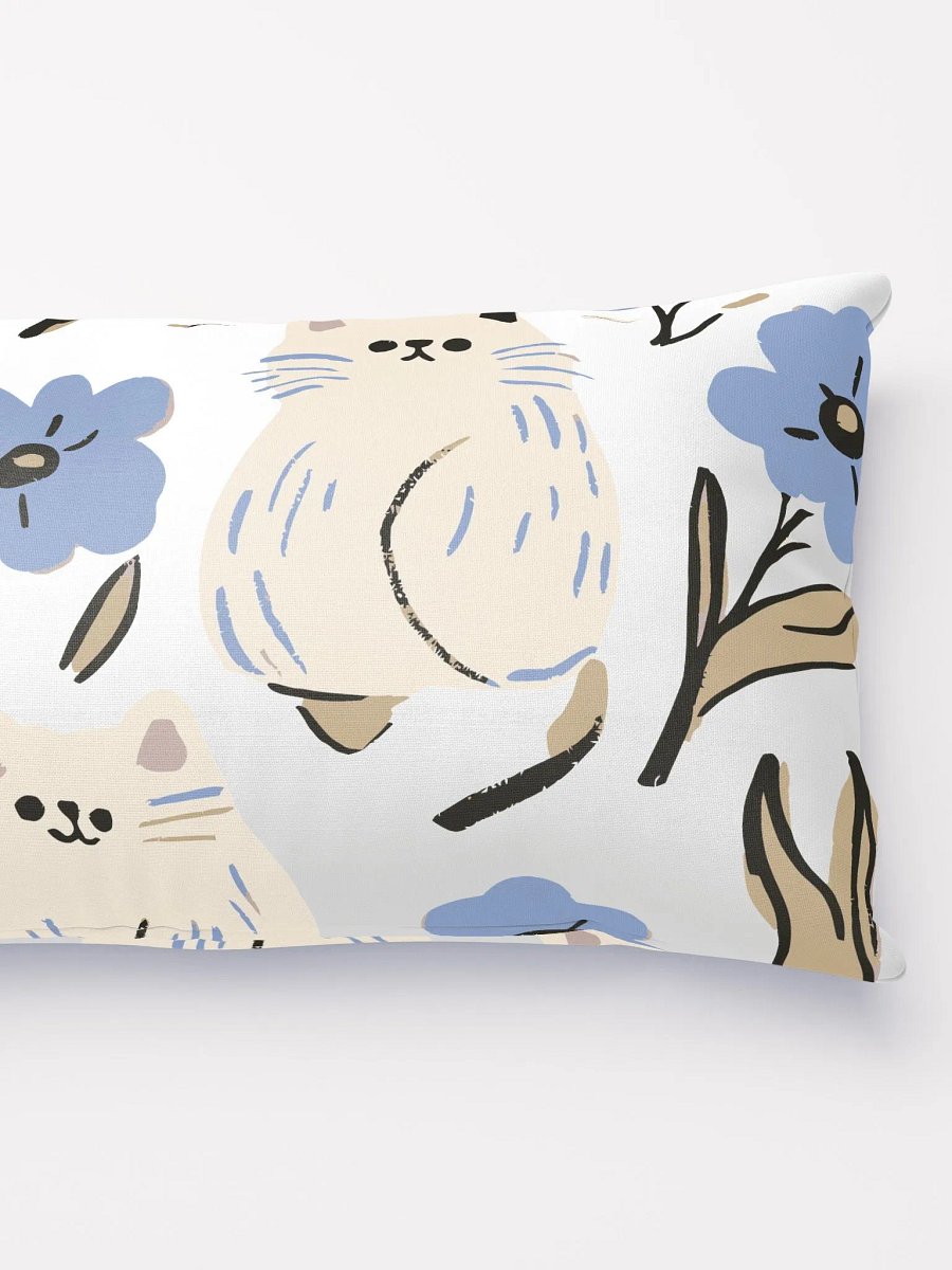 Whimsical Cats and Flowers Pillow product image (10)