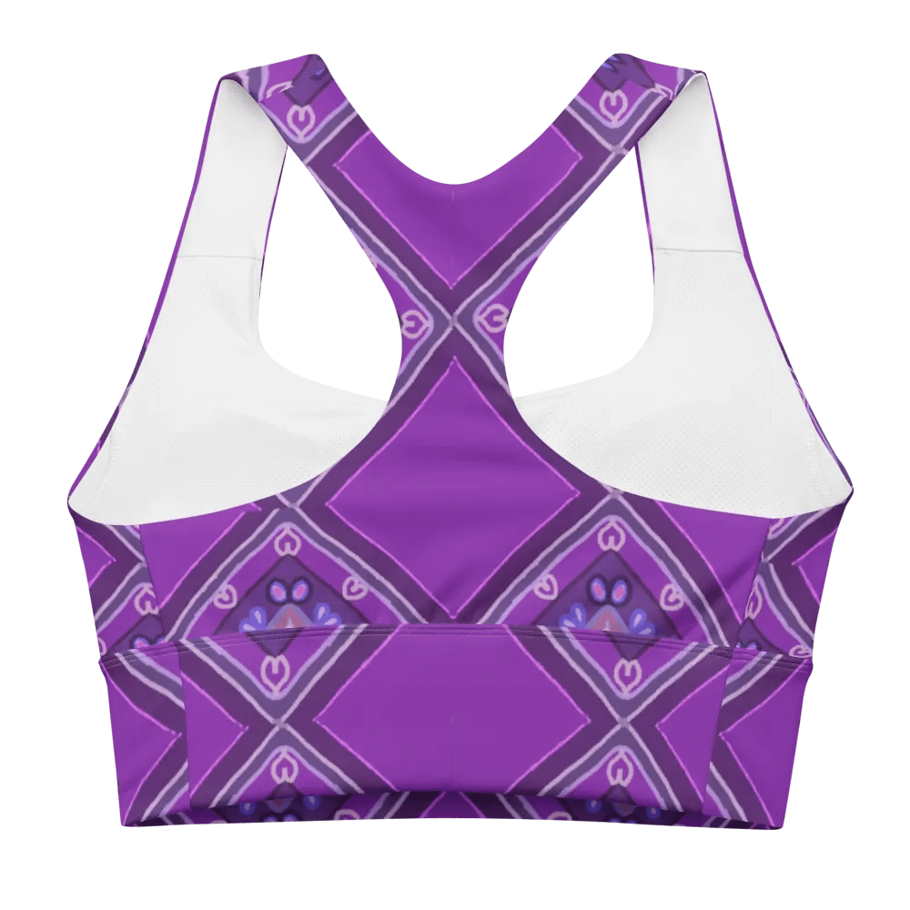 Purple_Pattern Sports Bra product image (1)