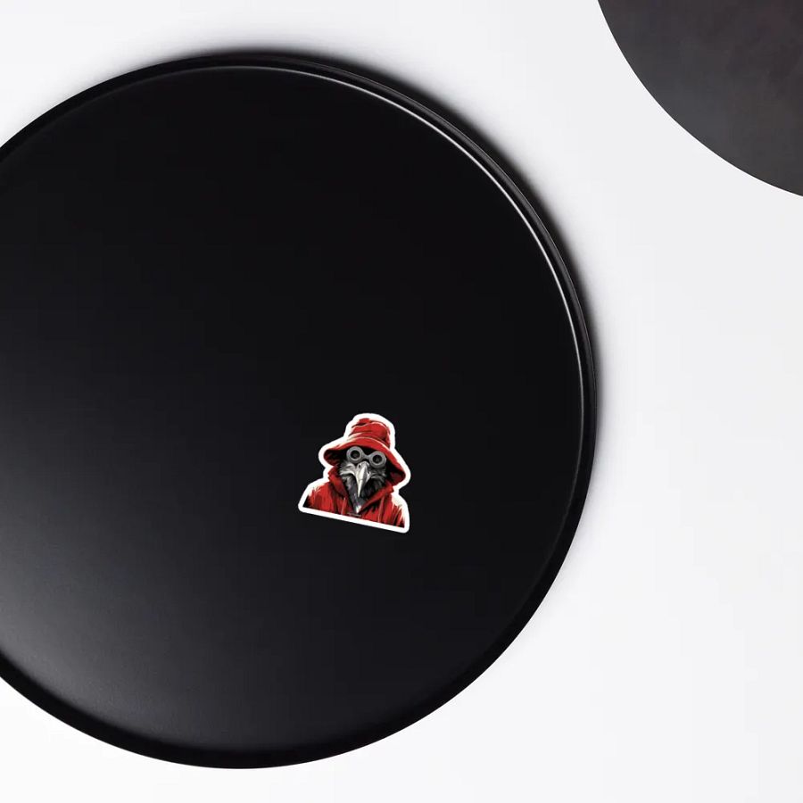 Premium Vinyl Magnet 🔴 Binocular Crow Man product image (4)