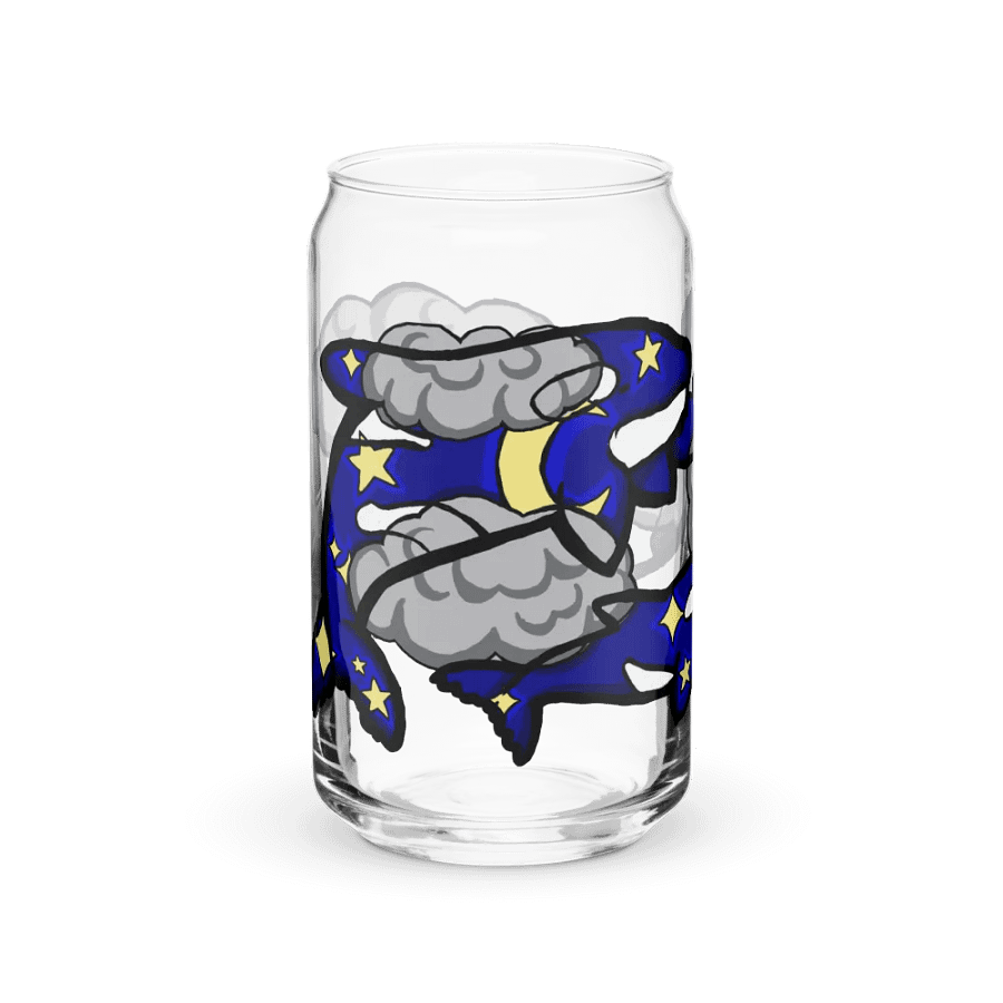 midnight orcas can-shaped glass product image (10)