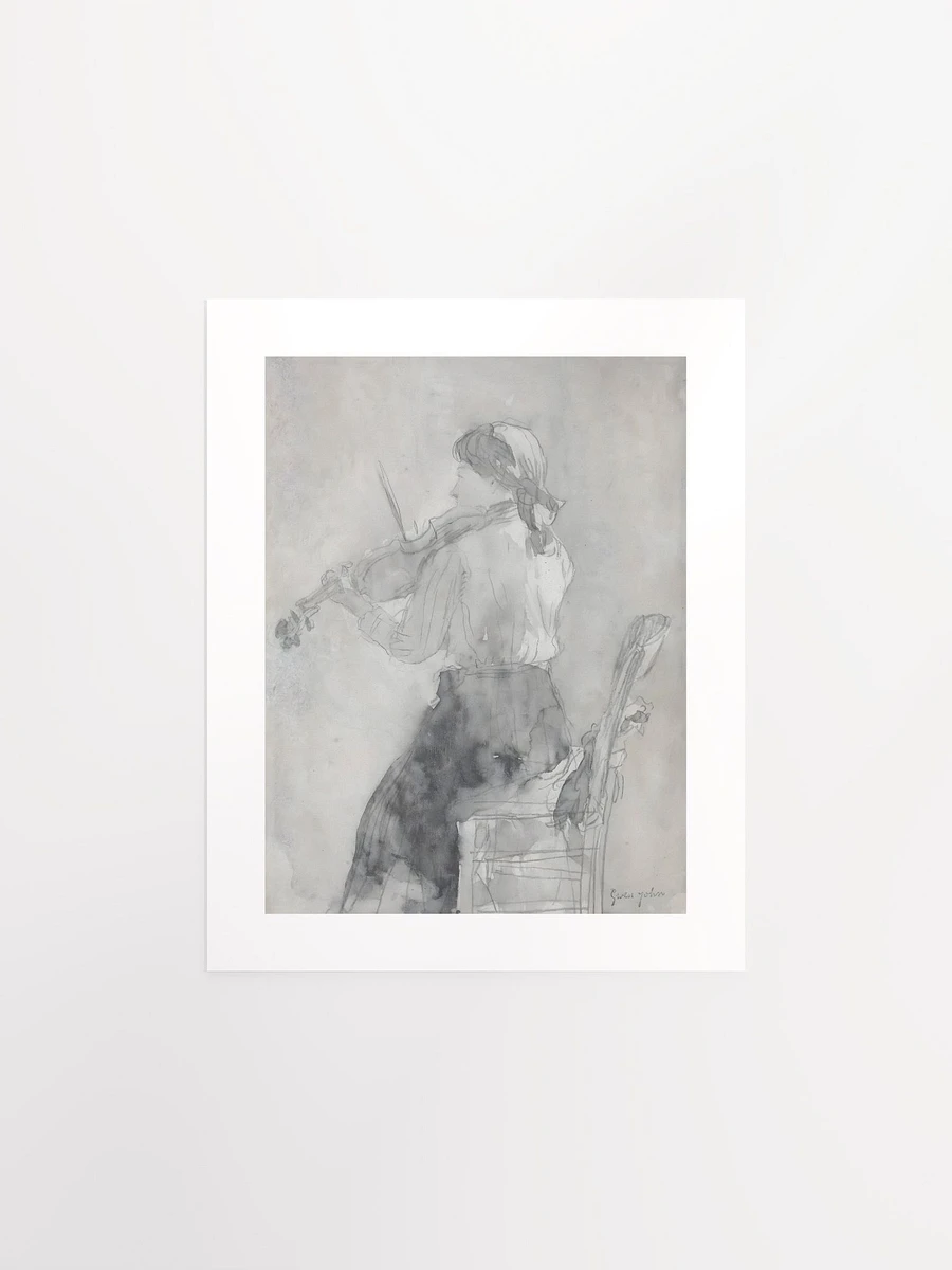 Young Woman Playing A Violin by Gwen John (c. 1897) - Print product image (1)