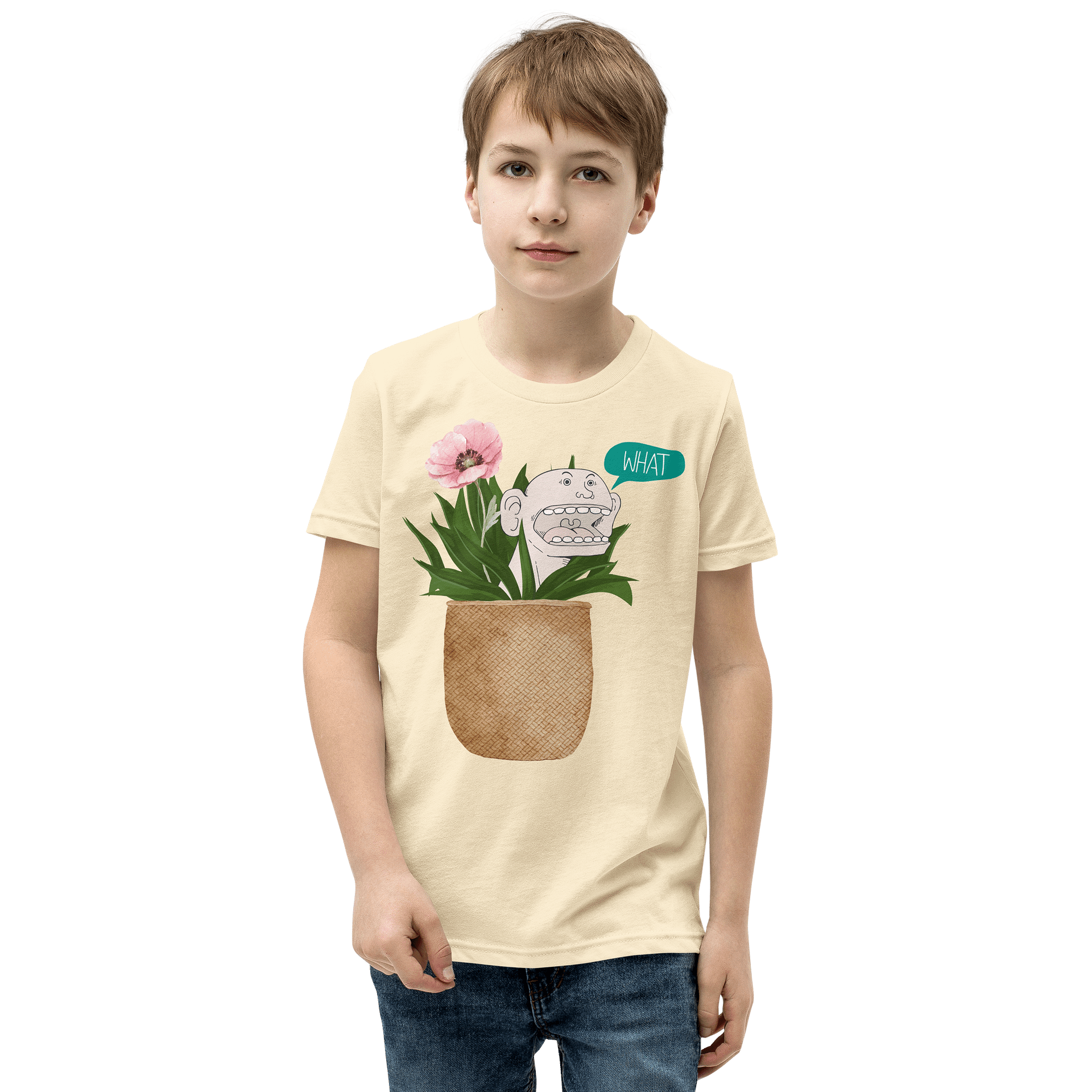 Surprised Face Cartoon Basket T-Shirt product image (1)