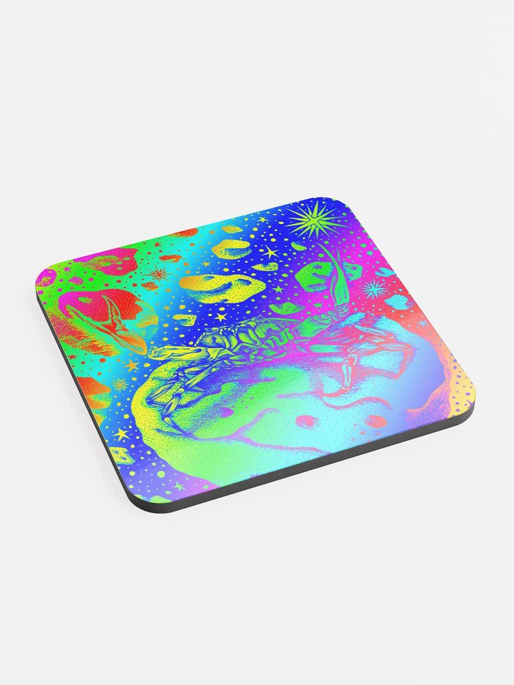 Limited edition Full Rainbow Cancer Zodiac coaster product image (2)