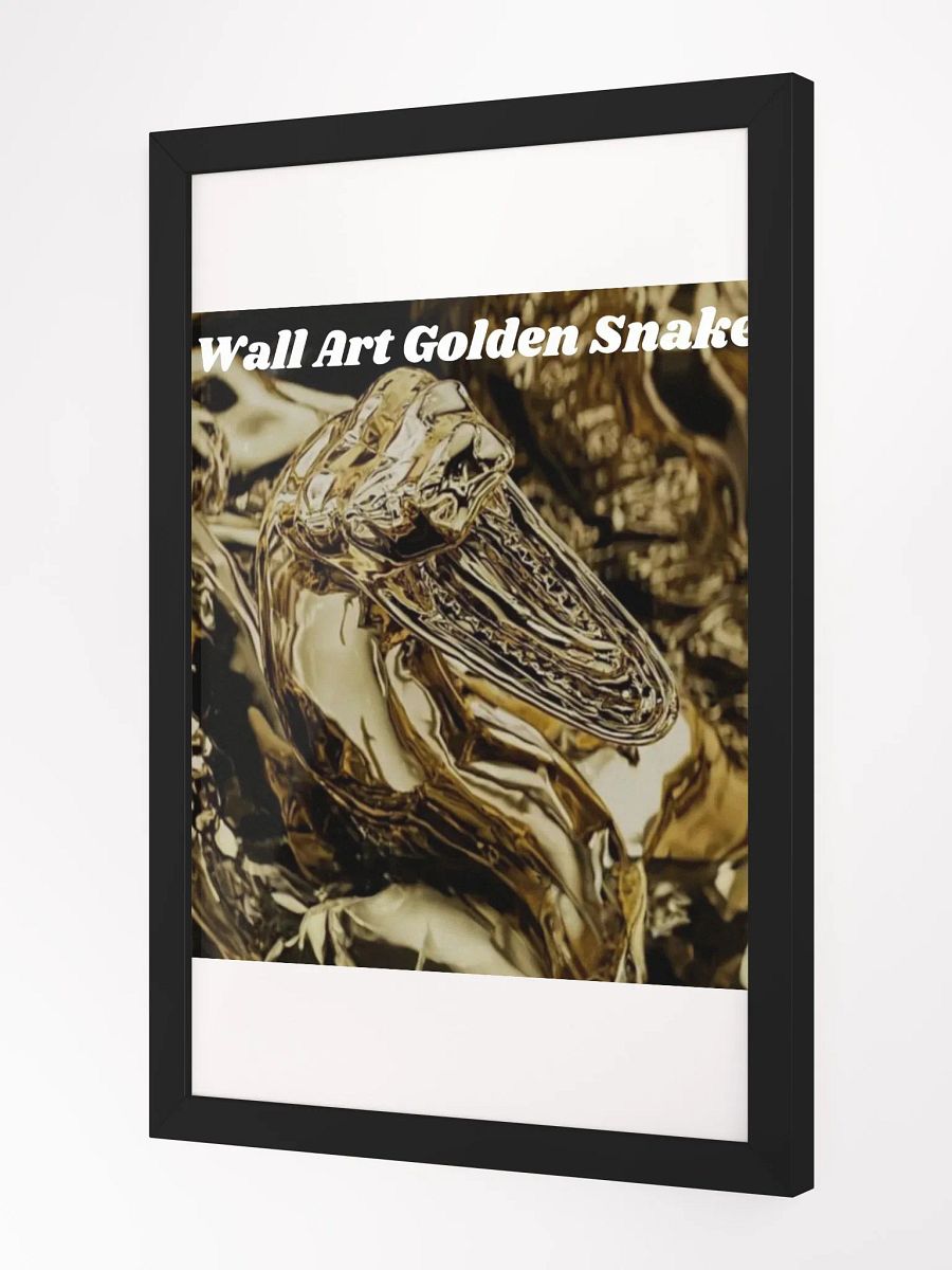 Wall Art Golden Snake Framed High-Quality Matte Poster (in) product image (2)