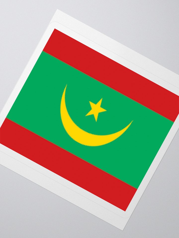 Mauritania National Flag Sticker - Exclusive Design, Premium Vinyl, Multiple Sizes product image (5)